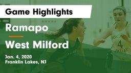 Ramapo  vs West Milford  Game Highlights - Jan. 4, 2020