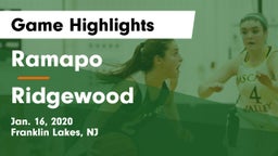 Ramapo  vs Ridgewood  Game Highlights - Jan. 16, 2020
