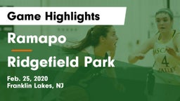 Ramapo  vs Ridgefield Park  Game Highlights - Feb. 25, 2020