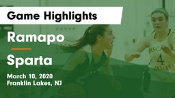 Ramapo  vs Sparta  Game Highlights - March 10, 2020