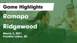 Ramapo  vs Ridgewood  Game Highlights - March 4, 2021
