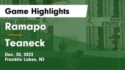 Ramapo  vs Teaneck  Game Highlights - Dec. 20, 2022