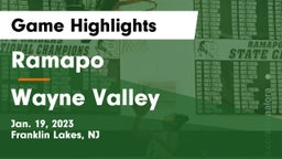 Ramapo  vs Wayne Valley  Game Highlights - Jan. 19, 2023