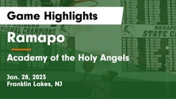 Ramapo  vs Academy of the Holy Angels Game Highlights - Jan. 28, 2023