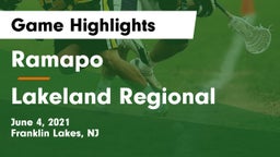 Ramapo  vs Lakeland Regional  Game Highlights - June 4, 2021