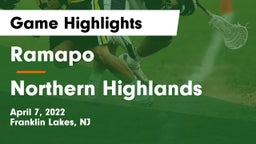 Ramapo  vs Northern Highlands  Game Highlights - April 7, 2022