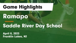 Ramapo  vs Saddle River Day School Game Highlights - April 8, 2023