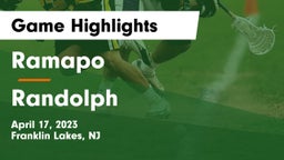 Ramapo  vs Randolph  Game Highlights - April 17, 2023