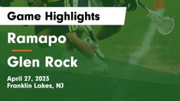 Ramapo  vs Glen Rock  Game Highlights - April 27, 2023