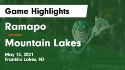 Ramapo  vs Mountain Lakes Game Highlights - May 13, 2021
