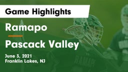Ramapo  vs Pascack Valley  Game Highlights - June 3, 2021