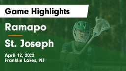 Ramapo  vs St. Joseph  Game Highlights - April 12, 2022