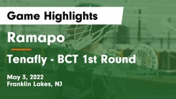Ramapo  vs Tenafly - BCT 1st Round Game Highlights - May 3, 2022