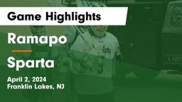 Ramapo  vs Sparta  Game Highlights - April 2, 2024