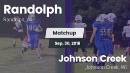 Matchup: Randolph  vs. Johnson Creek  2016