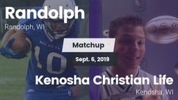 Matchup: Randolph  vs. Kenosha Christian Life  2019