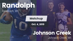 Matchup: Randolph  vs. Johnson Creek  2019