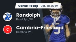 Recap: Randolph  vs. Cambria-Friesland  2019