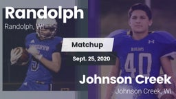 Matchup: Randolph  vs. Johnson Creek  2020