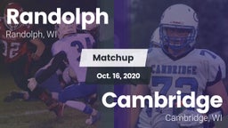 Matchup: Randolph  vs. Cambridge  2020