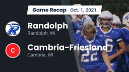 Recap: Randolph  vs. Cambria-Friesland  2021