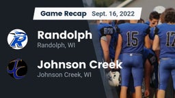 Recap: Randolph  vs. Johnson Creek  2022