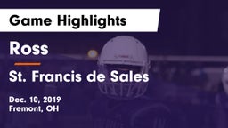 Ross  vs St. Francis de Sales  Game Highlights - Dec. 10, 2019