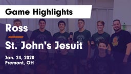 Ross  vs St. John's Jesuit  Game Highlights - Jan. 24, 2020