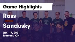 Ross  vs Sandusky  Game Highlights - Jan. 19, 2021