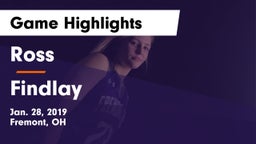 Ross  vs Findlay  Game Highlights - Jan. 28, 2019
