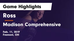 Ross  vs Madison Comprehensive  Game Highlights - Feb. 11, 2019