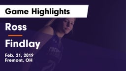 Ross  vs Findlay  Game Highlights - Feb. 21, 2019