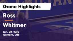 Ross  vs Whitmer  Game Highlights - Jan. 20, 2022