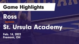Ross  vs St. Ursula Academy  Game Highlights - Feb. 14, 2022