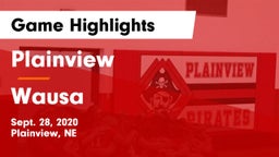 Plainview  vs Wausa Game Highlights - Sept. 28, 2020