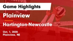 Plainview  vs Hartington-Newcastle  Game Highlights - Oct. 1, 2020