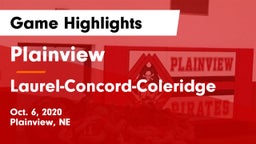 Plainview  vs Laurel-Concord-Coleridge  Game Highlights - Oct. 6, 2020