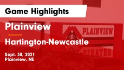 Plainview  vs Hartington-Newcastle  Game Highlights - Sept. 30, 2021