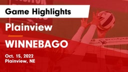 Plainview  vs WINNEBAGO Game Highlights - Oct. 15, 2022