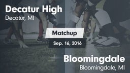 Matchup: Decatur vs. Bloomingdale  2016