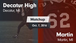 Matchup: Decatur vs. Martin  2016
