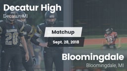 Matchup: Decatur vs. Bloomingdale  2018