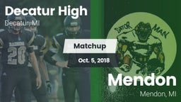 Matchup: Decatur vs. Mendon  2018