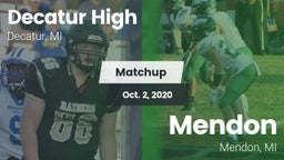 Matchup: Decatur vs. Mendon  2020