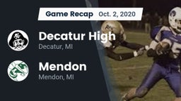 Recap: Decatur High  vs. Mendon  2020