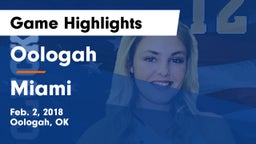 Oologah  vs Miami Game Highlights - Feb. 2, 2018