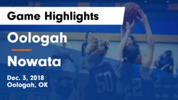 Oologah  vs Nowata  Game Highlights - Dec. 3, 2018