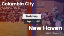 Matchup: Columbia City High vs. New Haven  2017
