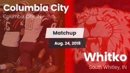 Matchup: Columbia City High vs. Whitko  2018