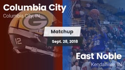 Matchup: Columbia City High vs. East Noble  2018